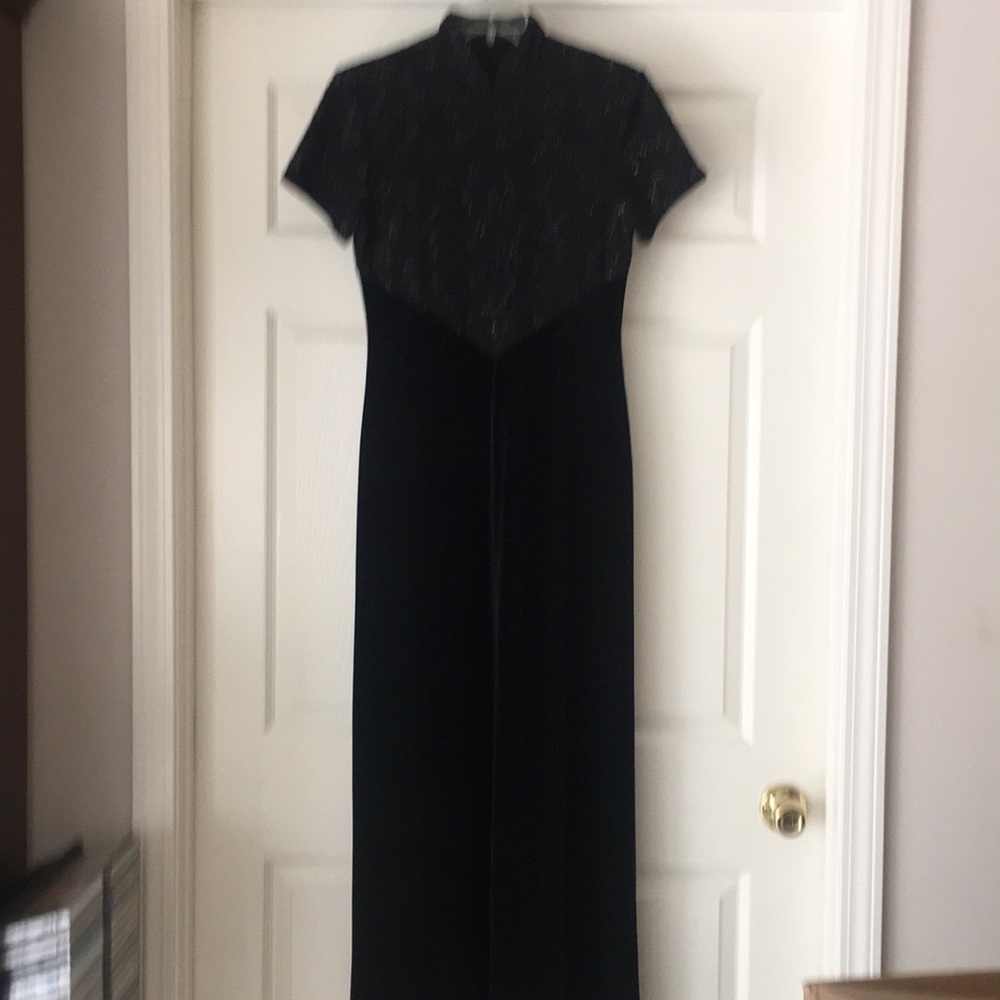 Polyester spandex evening dress